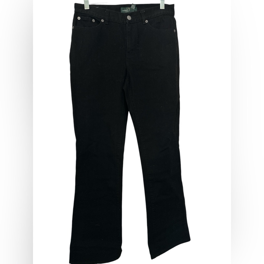 LRL Jeans Womens Black Manhattan Bootcut Denim Stretch NWOT